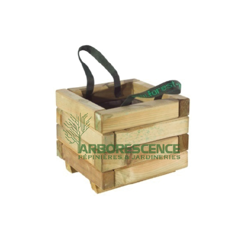 JARDINIÉRE CARÉE PIN 50*50 CM
